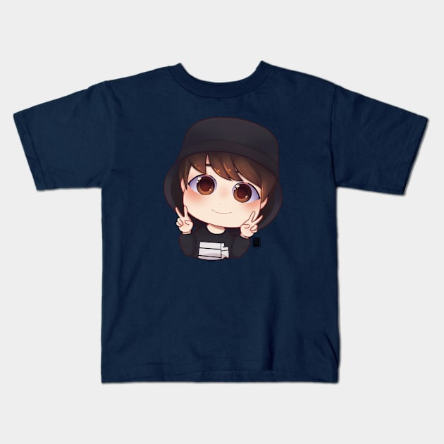 Jungkook BTS Chibi Kids T-Shirt by MitsuDai